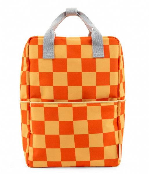 Sticky Lemon  Backpack Large Farmhouse Checkerboard Pear Jam Ladybird Red