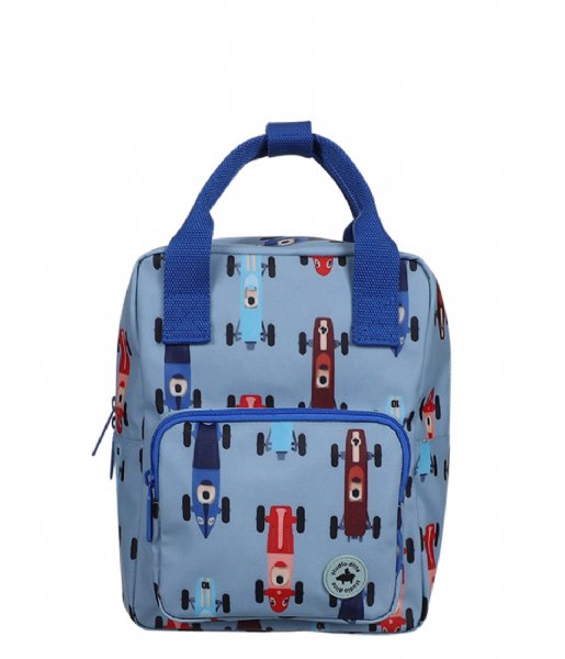 Studio Ditte  Backpack Small Race Cars Blue Race Cars Blue
