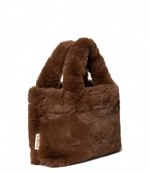 Studio Noos  Brown Faux Fur Mini Handbag Brown