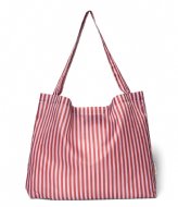 Studio Noos Red Lilac Striped Grocery Bag Red Lilac Striped
