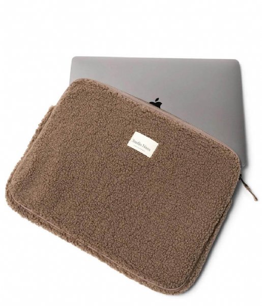 Studio Noos  Teddy Laptop Sleeve 15 inch Brown