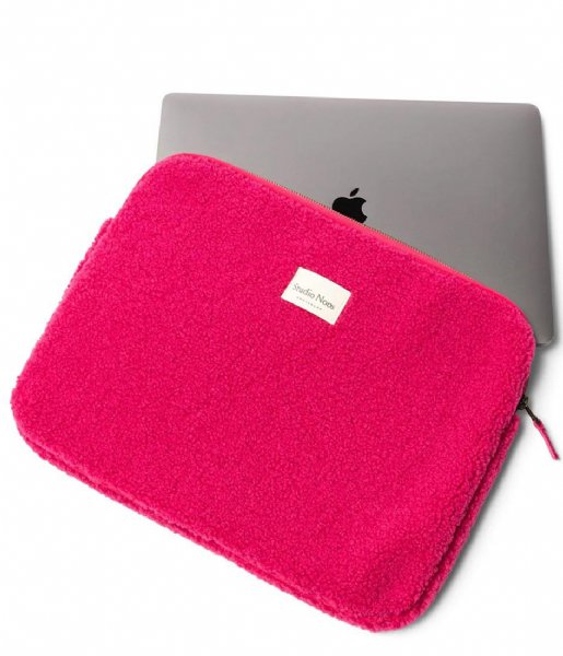 Studio Noos  Teddy Laptop Sleeve 15 inch Pink