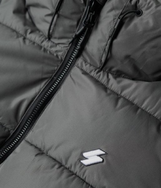 Superdry  Hooded Sports Puffer Jacket Dark Slate Grey (HSZ)