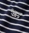 Superdry  Studios Slub Embossed Vee Tee Navy Optic Stripe (IBX)