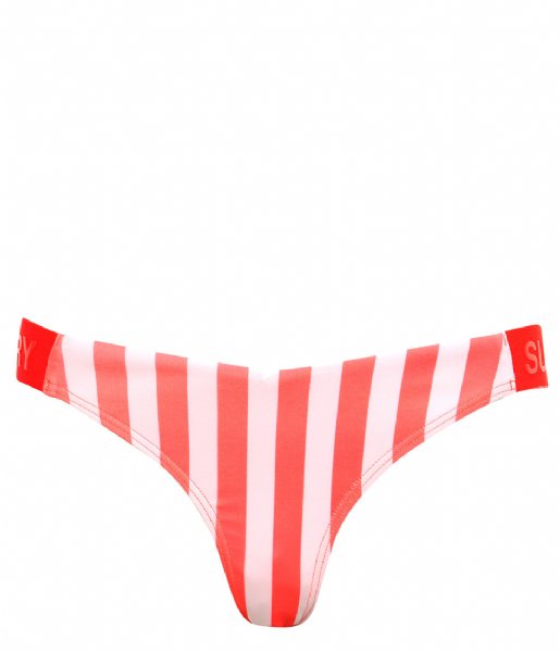 Superdry  Stripe Cheeky Bikini Bottoms Pink Stripe (2U6)