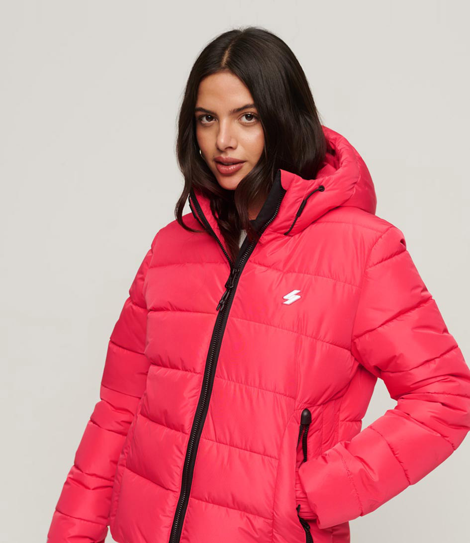 Doudoune Superdry Hooded Sports Rouge -  –