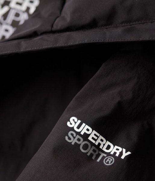 Superdry  Hooded Longline Puffer Jacket Black (02A)