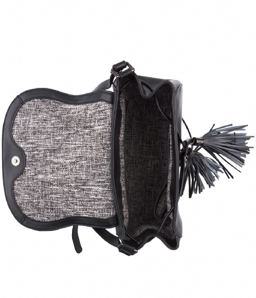 TOV Essentials  Farrah Saddle Bag black boucle