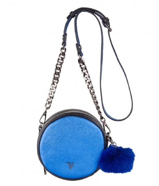 TOV Essentials  Chantal Bles Circle Bag blue metallic