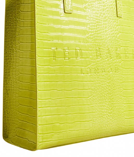 Ted Baker  Croccon Imitation Croc Large Icon Bag Lime