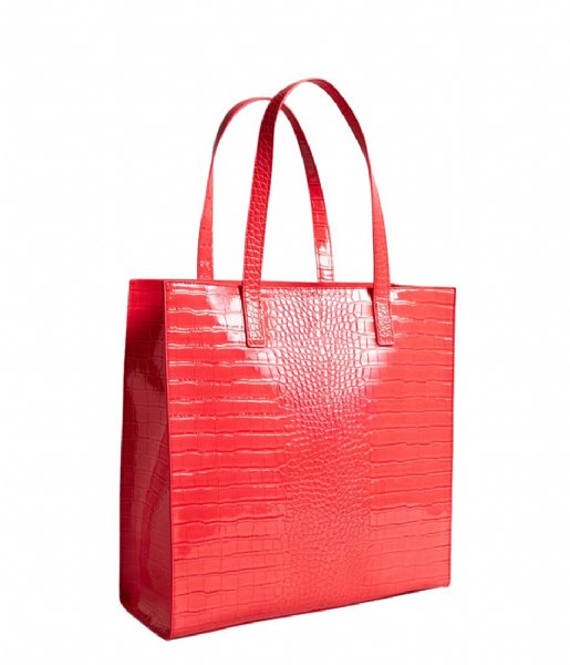 Ted Baker  Croccon Imitation Croc Large Icon Bag Coral
