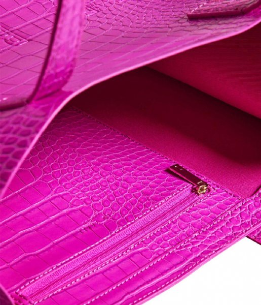 Ted Baker  Croccon Imitation Croc Large Icon Bag Mid Pink (53)