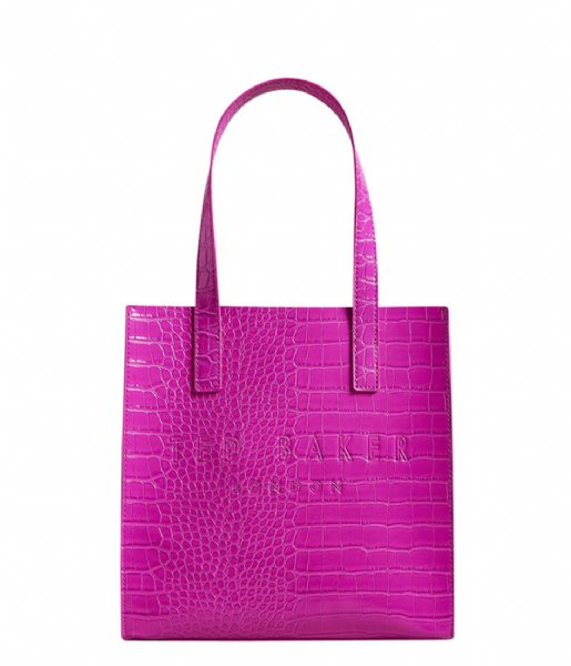 Ted Baker  Reptcon Imitation Croc Small Icon Bag Mid Pink (53)