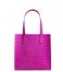 Ted Baker  Reptcon Imitation Croc Small Icon Bag Mid Pink (53)
