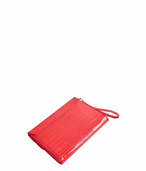 Ted Baker  Wxg-Crocey Imitation Croc Envelope Pouch Coral