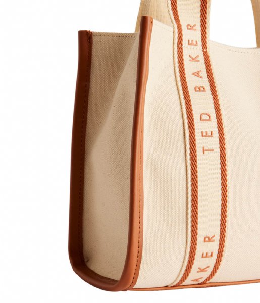 Ted Baker  Georjea Branded Webbing Canvas Small Tote Natural
