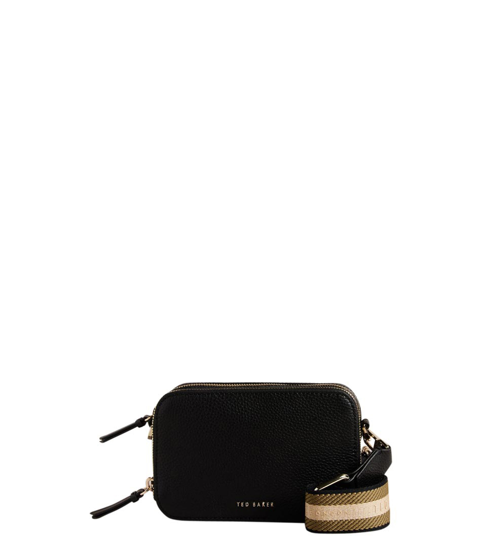 Ted Baker Stunna Mini Webbing Cross Body Bag, Black at John Lewis