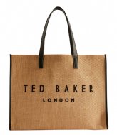 Ted Baker Pallmer Faux Raffia Large Icon Bag Natural
