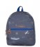 The Little Green BagBackpack Airplaines Small Dark Blue (820)
