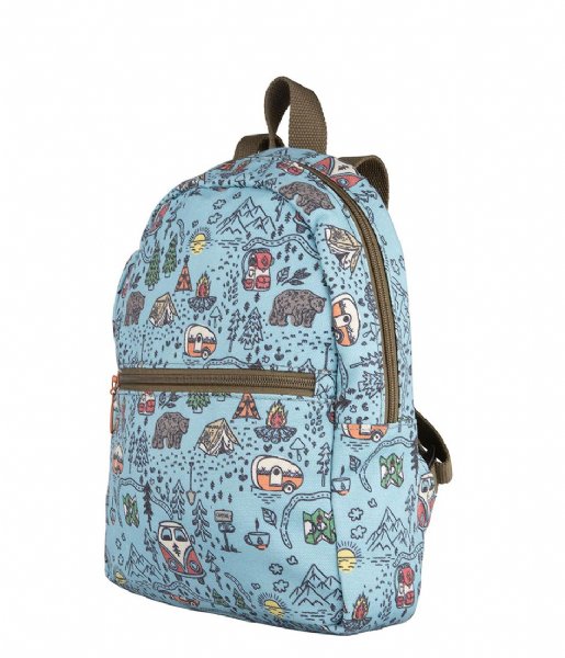The Little Green Bag  Backpack Camping Chill Small Blue (800)