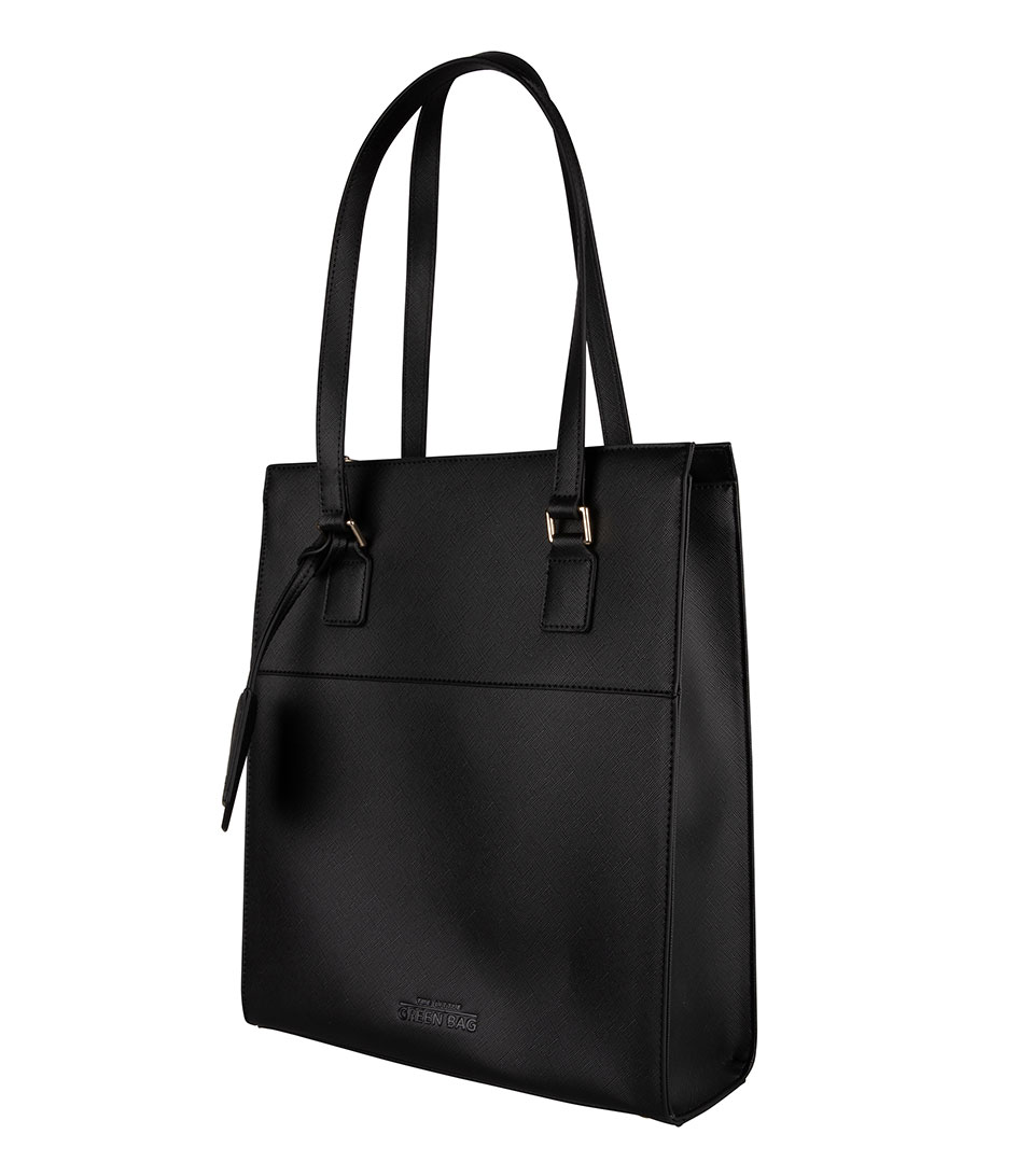 The Little Green Bag Shopper Bag Sea 13 Inch Black The Little Green Bag