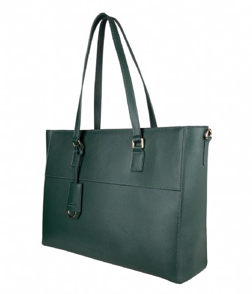 The Little Green Bag Crossbodytas Adair Laptop Bag 15 Inch emerald