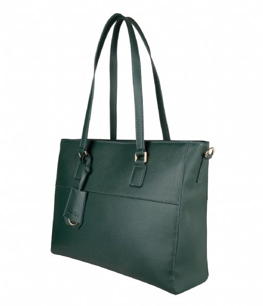 The Little Green Bag Schoudertas June Laptop Bag 13 Inch emerald