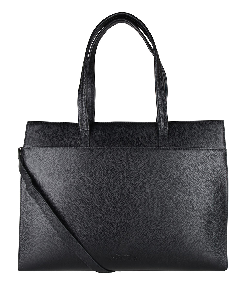 The Little Green Bag Schoudertas Cassia Laptop Tote 15.6 Inch black
