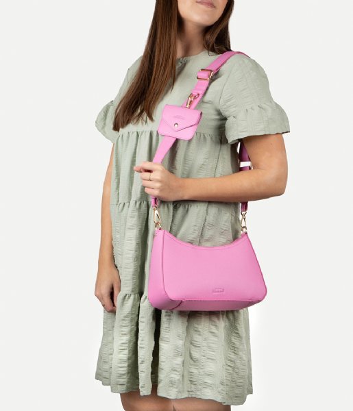 The Little Green Bag  Baguette Xara Flamingo (670)