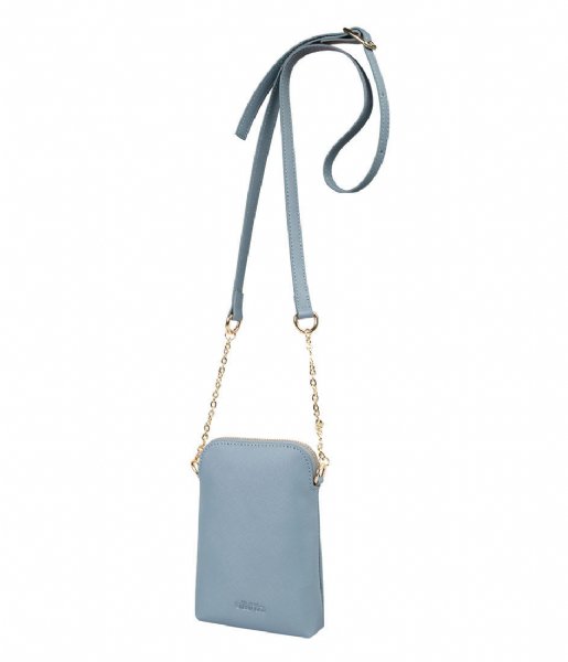 The Little Green Bag  Phonebag Iris Grey Blue (145)