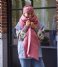 The Little Green Bag  Women Cozy Scarf Pink (640)