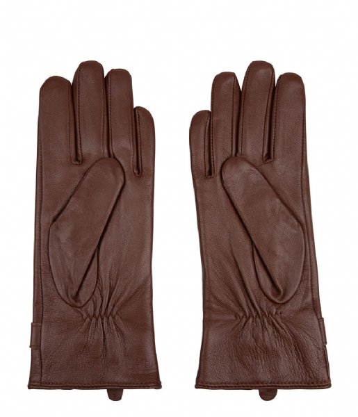 The Little Green Bag  Leather Touchscreen Gloves Sandoy Auburn (508)