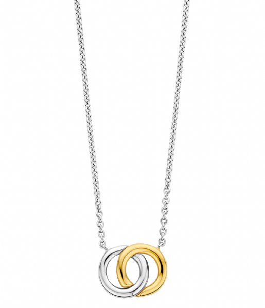 TI SENTO - Milano  925 Sterling Silver Necklace 3822SY Silver yellow gold plated