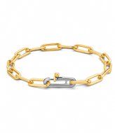 TI SENTO - Milano Chain Bracelet Set 4859SY Silver yellow gold plated