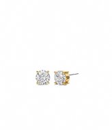 TI SENTO - Milano 925 Sterling Silver Earrings 7321ZY Zirconia white yellow gold plated