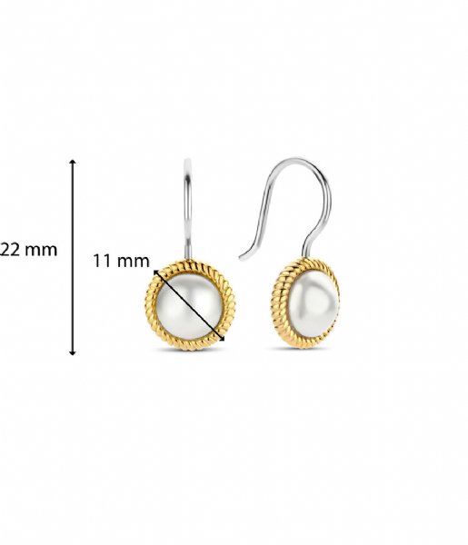 TI SENTO - Milano  Earrings 7924YP Pearl Yellow Plated