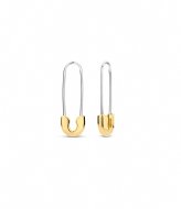 TI SENTO - Milano 925 Sterling Silver Earrings 7970SY Silver yellow gold plated
