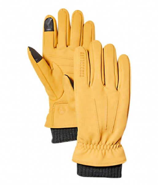 Timberland  Leather Glove With Rib Cuff Wheat (2311)
