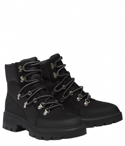 Timberland  Mid Lace Up Waterproof Boot Cortina Valley Wide Jet Black (0151)