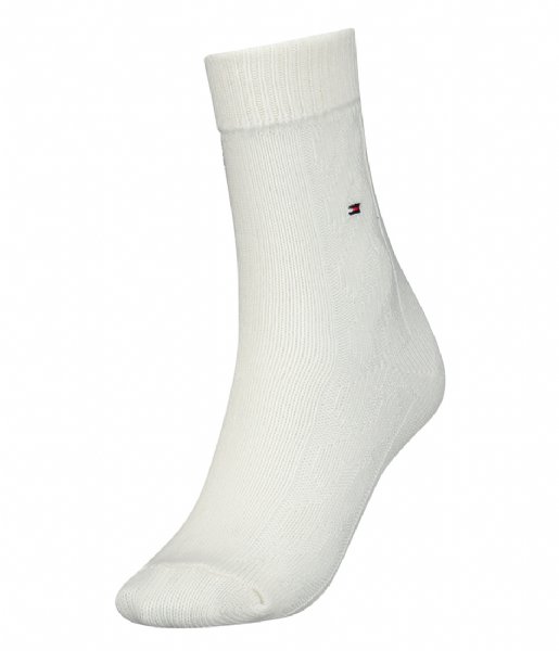 Tommy Hilfiger  Sock 1P Cable Wool Off White (001)
