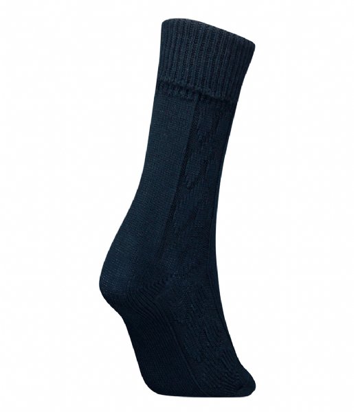 Tommy Hilfiger  Sock 1P Cable Wool Navy (002)