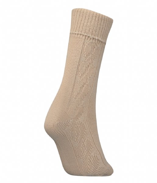 Tommy Hilfiger  Sock 1P Cable Wool Sand (003)