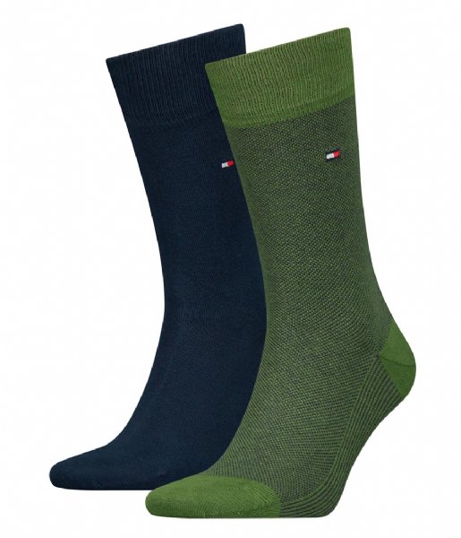 Tommy Hilfiger  Sock 2-Pack Birdeye Army Green (007)