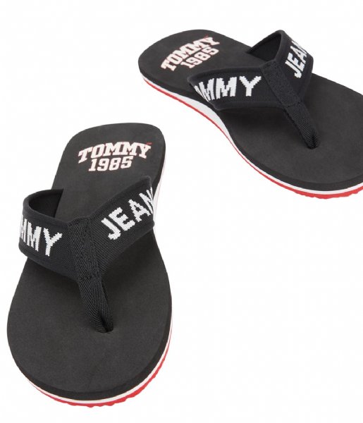 Tommy Hilfiger  Tommy Jeans Flip Flop Logo Tape Black (BDS)