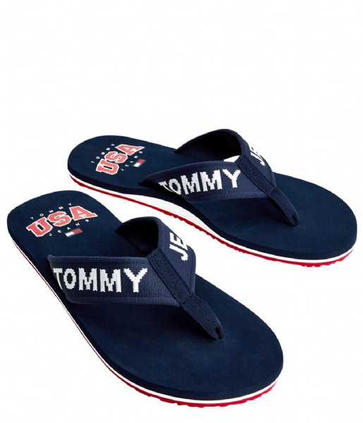 Tommy Hilfiger  Tommy Jeans Flip Flop Logo Tape Twilight Navy (C87)