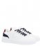 Tommy Hilfiger  Leather Basket Sneaker White Rwb (0K9)