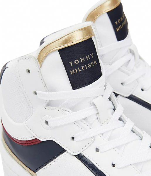 Tommy Hilfiger  High Th Basket Sneaker White Rwb (0K9)