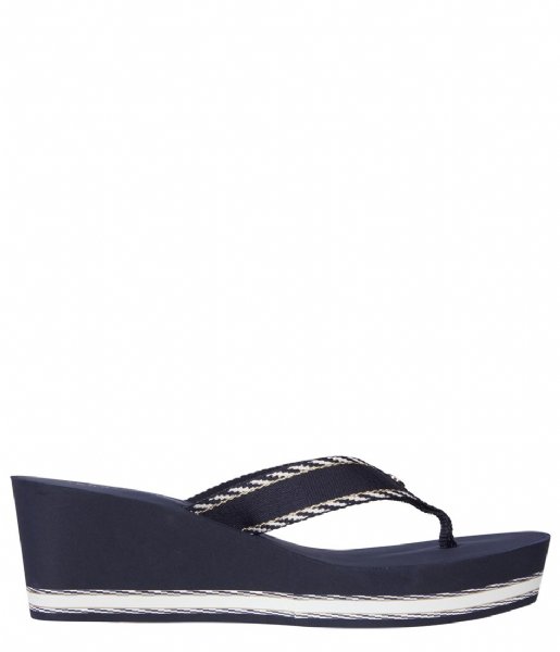 Tommy Hilfiger  Tommy Webbing H Wedge Sandal Space Blue (0GY)