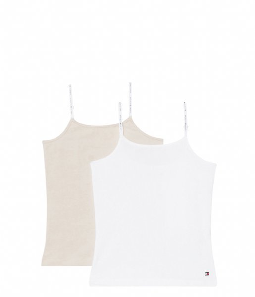 Tommy Hilfiger  2-Pack Tank Cashmere Creme White (0T2)