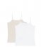 Tommy Hilfiger  2-Pack Tank Cashmere Creme White (0T2)